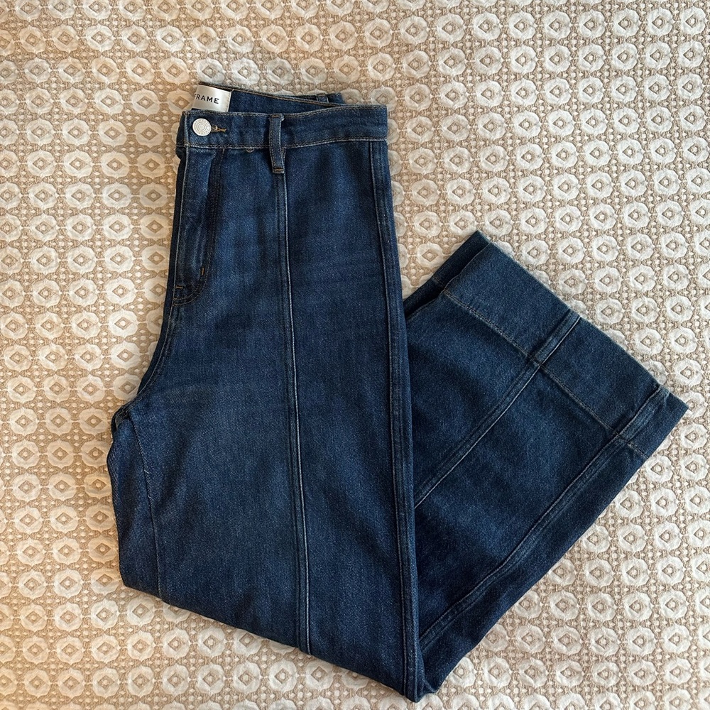 Frame The Seamed Wide Leg Jeans
